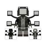 Skibidi Toilet Alpha-Hills Lab Block Figures Set of 4pcs