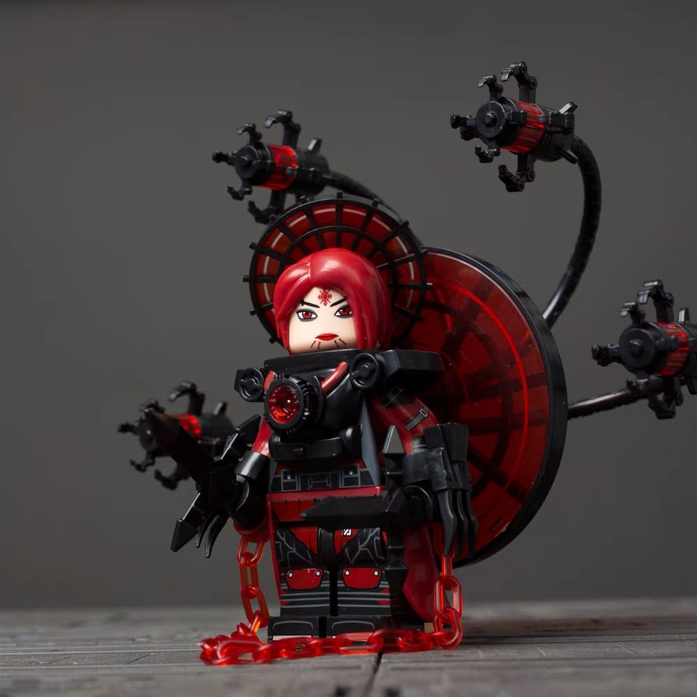 Sci-Fi Mecha, Samurai & Camera/Monitor Head Block Figures Set