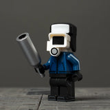 Sci-Fi Mecha, Samurai & Camera/Monitor Head Block Figures Set