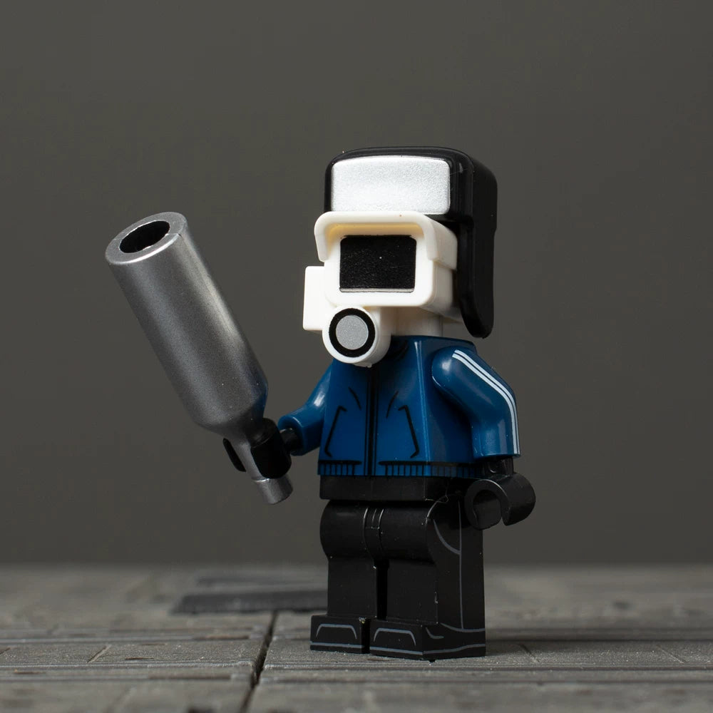 Sci-Fi Mecha, Samurai & Camera/Monitor Head Block Figures Set