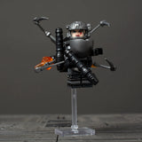 Sci-Fi Mecha, Samurai & Camera/Monitor Head Block Figures Set