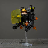 Sci-Fi Mecha, Samurai & Camera/Monitor Head Block Figures Set