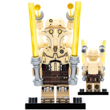 Space War Theme Block Figures Set – Ahsoka, Luke Skywalker, Leia, Sabine Wren