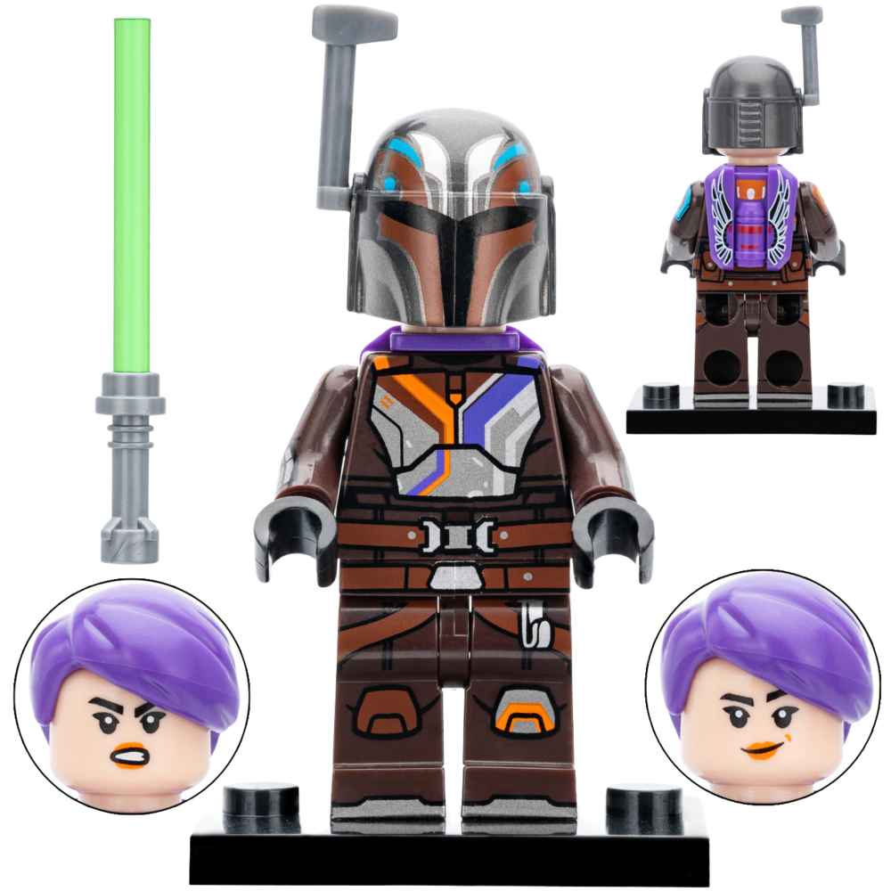 Space War Theme Block Figures Set – Ahsoka, Luke Skywalker, Leia, Sabine Wren