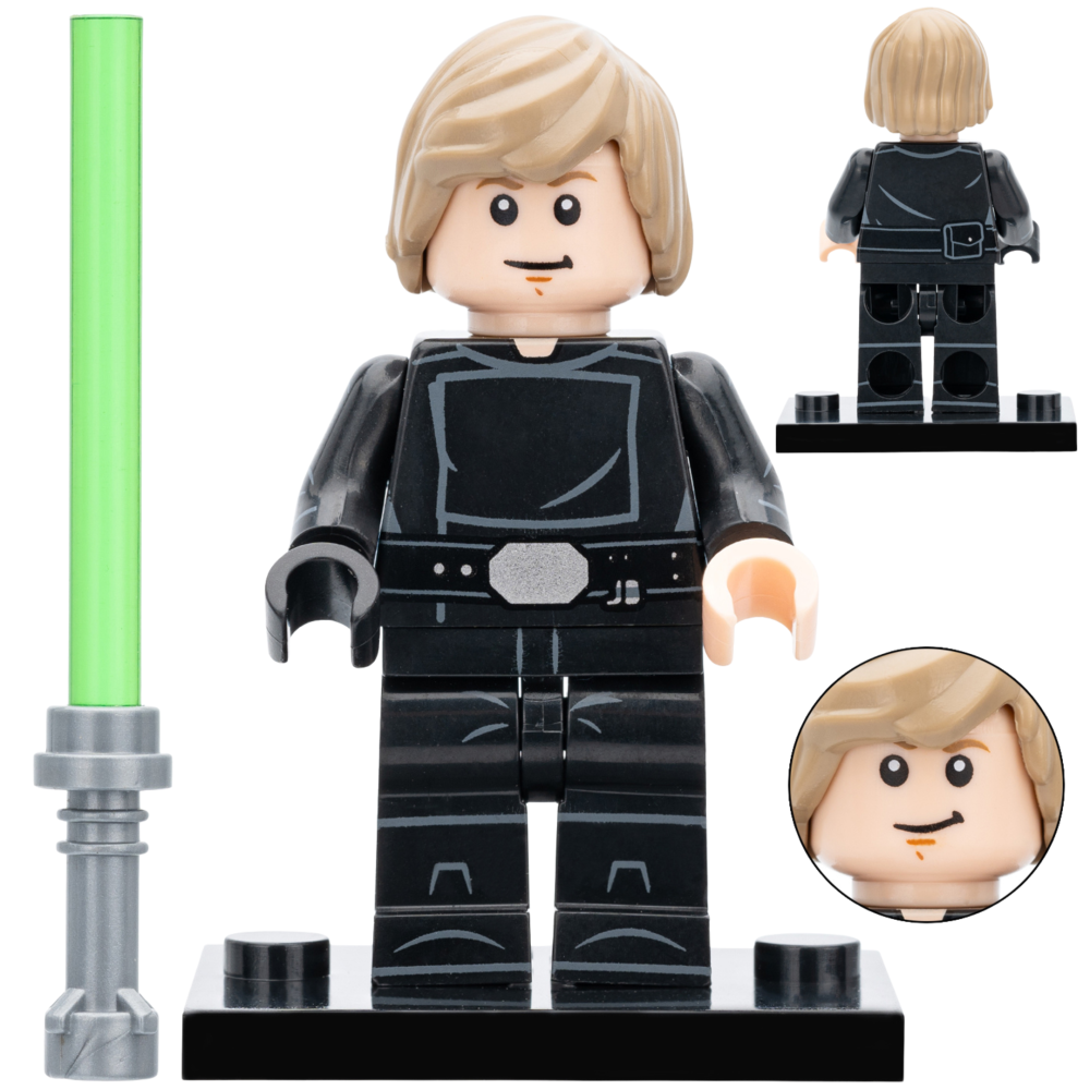 Space War Theme Block Figures Set – Ahsoka, Luke Skywalker, Leia, Sabine Wren