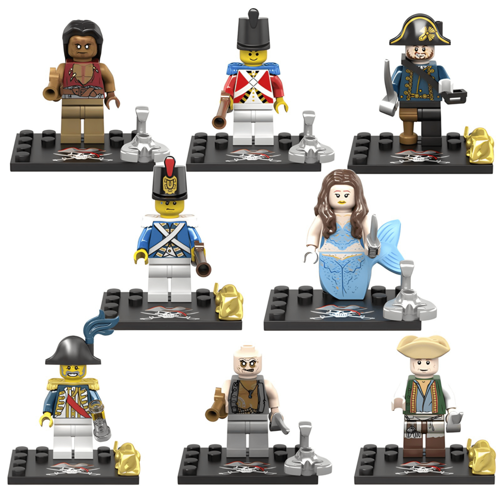 Pirates of the Caribbean Block Figures Set