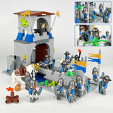 Castle Gatehouse with Drawbridge & Cannon Tower Building  Set