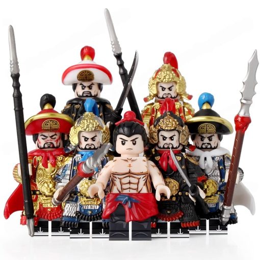 Legendary Chinese Warrior Yue Fei Series Block Figures Set