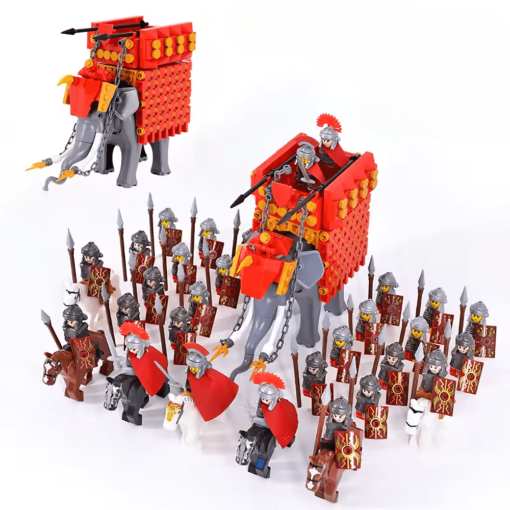 Roman Legion and Siege Weapons Block Figures Sets