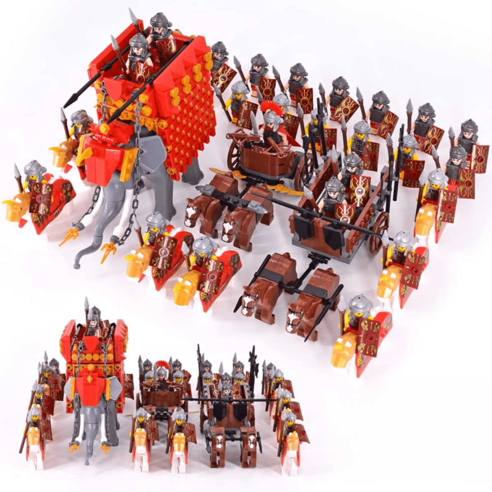 Roman Legion and Siege Weapons Block Figures Sets