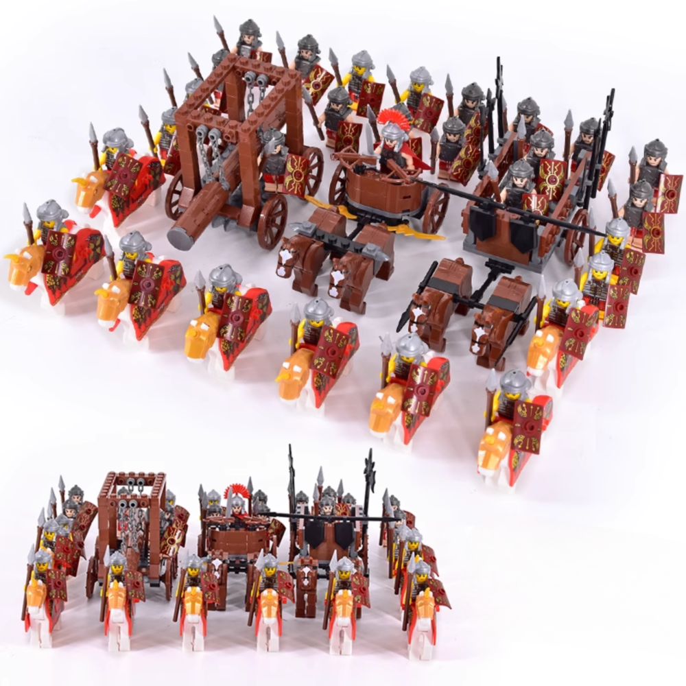 Roman Legion and Siege Weapons Block Figures Sets