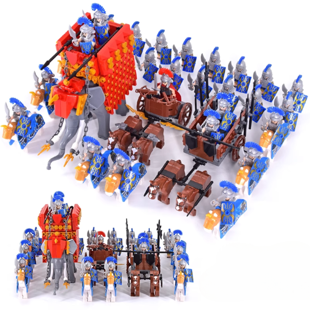 Roman Legion and Siege Weapons Block Figures Sets