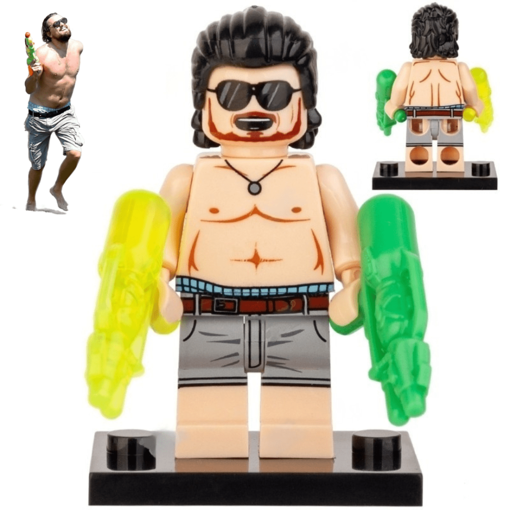Leonardo Dicaprio Shirtless with a Water Gun Meme Block Figures