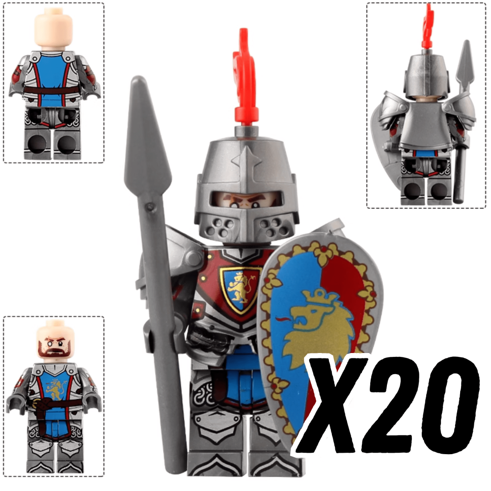 Medieval Castle Knights Block Figures