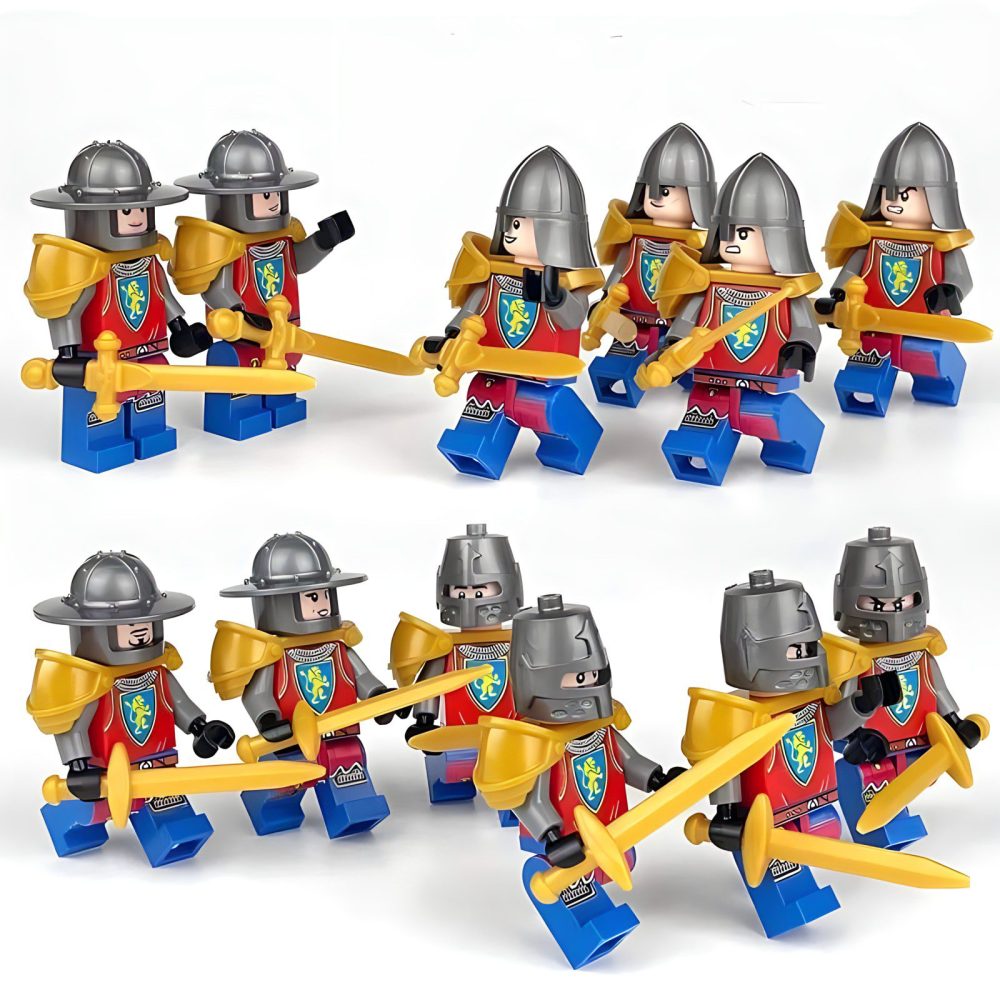 Lion Knights Medieval Castle Block Figures Set of 12pcs