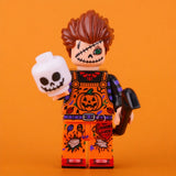 8-Pack Halloween Spooky Themed Custom Block Figures