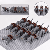 Lord of the Ring Grey Warg Mount Block Figures Set