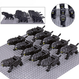 Lord of the Rings Armored Wargs (Black) Block Figures Set