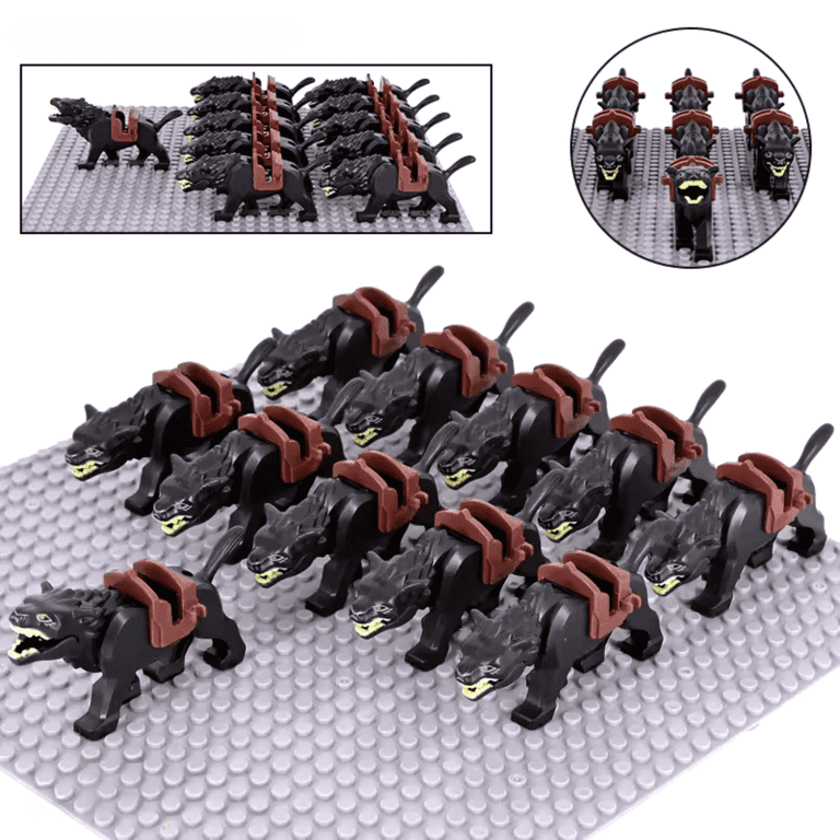 Lord of the Rings Black Warg Mount Block Figures Set 10-80A