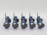 Lord the Rings Erebor Dwarves Cobalt Armour Block Figures Set 10pcs
