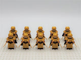Lord the Rings Galadhrim Elves Dual Wield Block Figures Set 10pcs