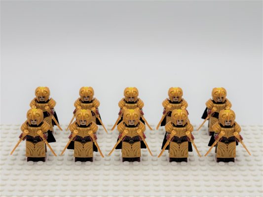 Lord the Rings Galadhrim Elves Dual Wield Block Figures Set 10pcs