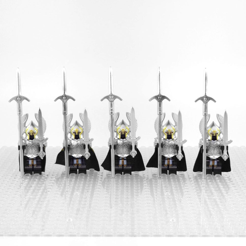 Lord the Rings Gondor Fountain Guards Block Figures Set