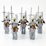 Lord the Rings Gondor Fountain Guards and Mounts Block Figures Set 10pcs