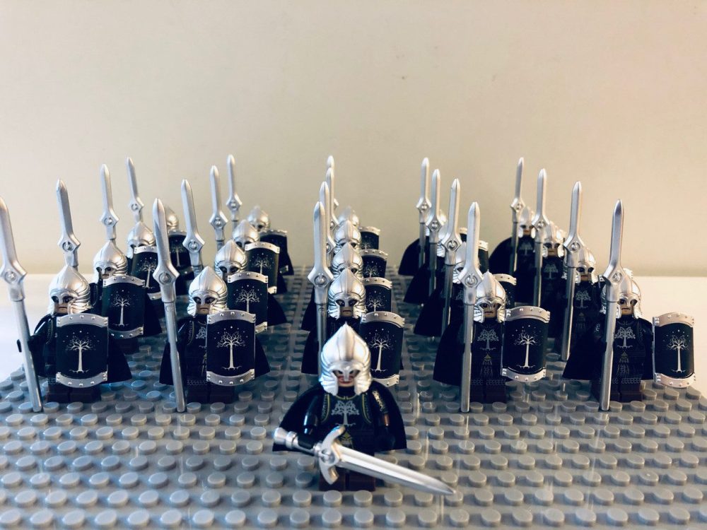 Lord the Rings Gondor Light Spears Block Figures Set 21pcs