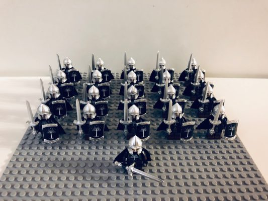 Lord the Rings Gondor Light Swords Block Figures Set 21pcs