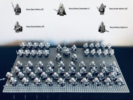 Lord the Rings Gondor Minas Tirith Block Figures Set 65pcs