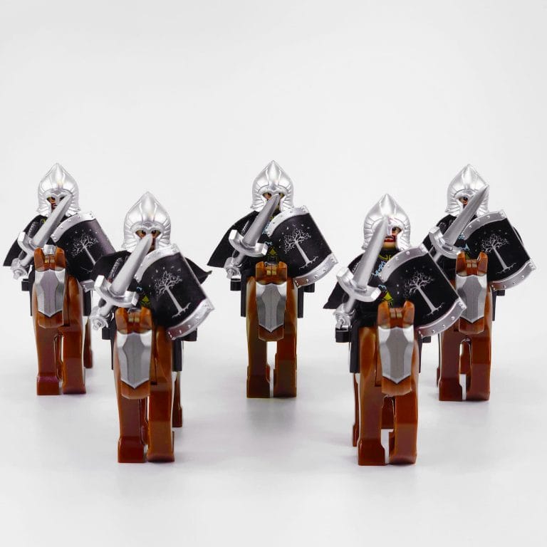 Lord the Rings Gondor Swords With Mounts Block Figures Set 10pcs