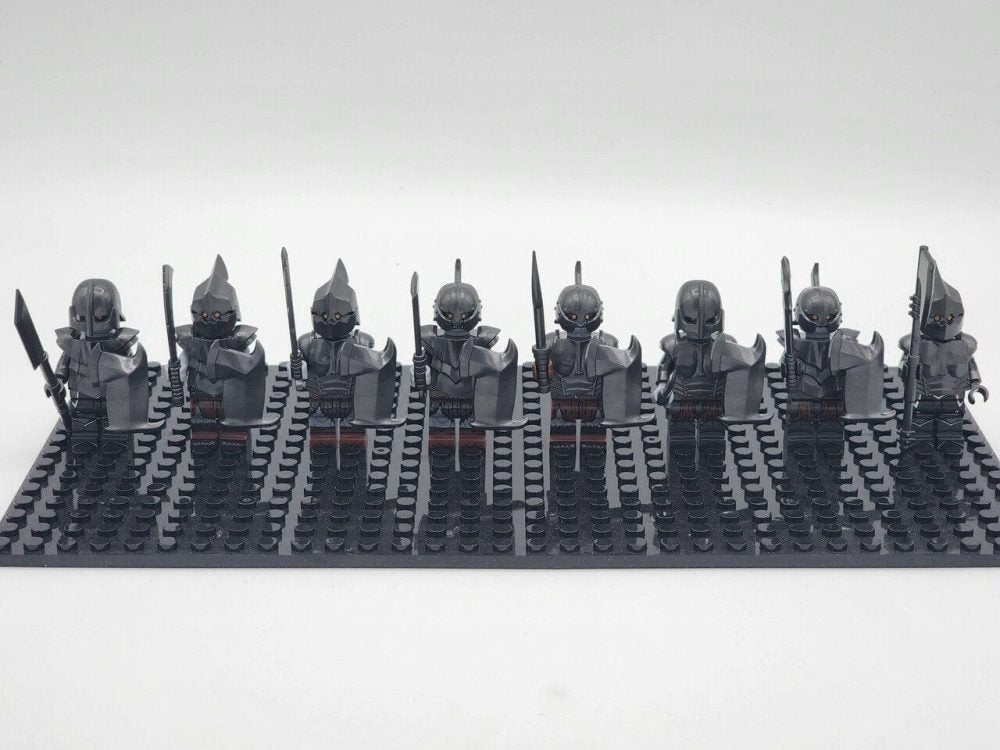 Lord the Rings Gundabad Orcs Block Figures Set 8pcs