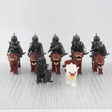 Lord the Rings Gundabad Orcs Warg Riders Block Figures  Set