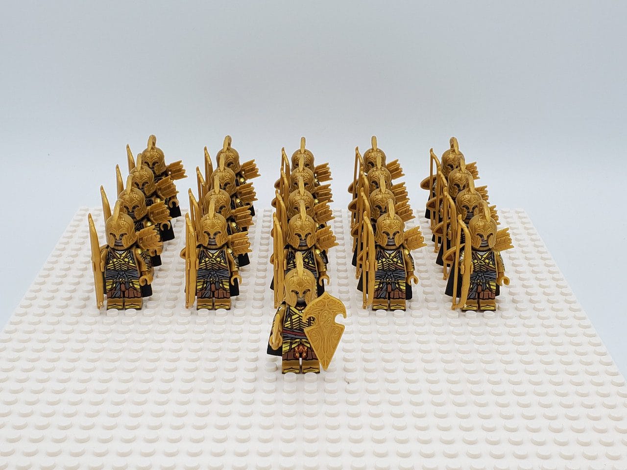 Lord the Rings High Elves Bows Block Figures Set 21pcs