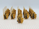 Lord the Rings High Elves Spears Block Figures Set 21pcs