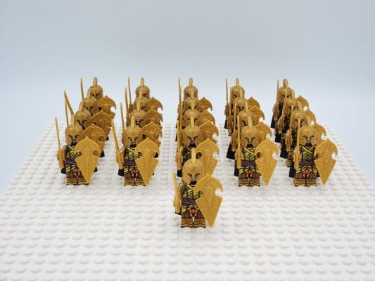 Lord the Rings High Elves Swords Block Figures Set 21pcs