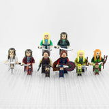 Lord the Rings High Elves and Men Block Figures Set 8pcs