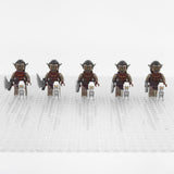 Lord the Rings Hunter Orcs Block Figures Set 5pcs