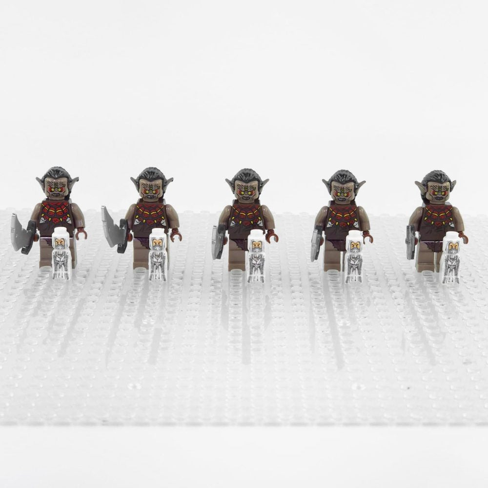 Lord the Rings Hunter Orcs Block Figures Set 5pcs