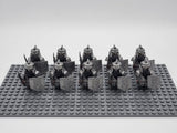 Lord the Rings Iron Hill Dwarves Great Swords Block Figures Set 10pcs