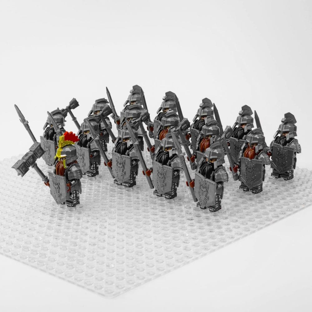 Lord the Rings Iron Hill Dwarves Block Figures Set 16pcs