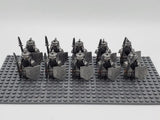 Lord the Rings Iron Hill Dwarves Spears Block Figures Set 10pcs