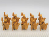 Lord the Rings Mirkwood Elves Spears Block Figures Set 10pcs