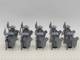 Lord the Rings Mirkwood Sentry Elves Spears Block Figures Set 10pcs