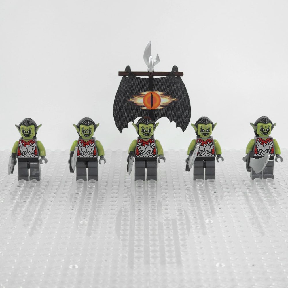 Lord the Rings Moria Orcs Block Figures Set 5pcs