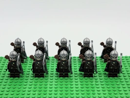 Lord the Rings Riders Rohan Archers Block Figures Set 10pcs