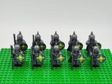 Lord the Rings Riders Rohan Long Axes Block Figures Set 10pcs