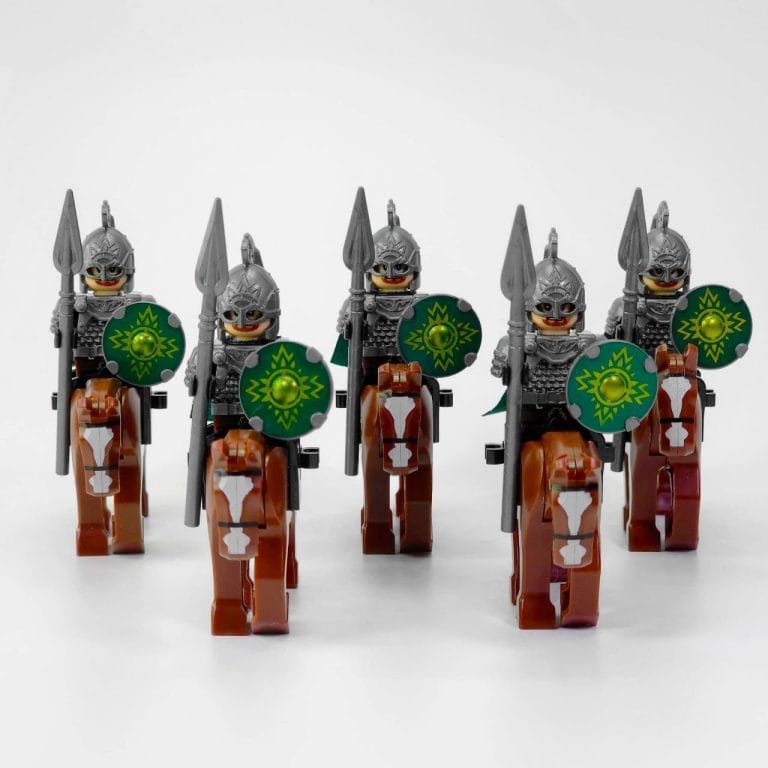 Lord the Rings Riders Rohan Rohirrim Block Figures Set 10pcs