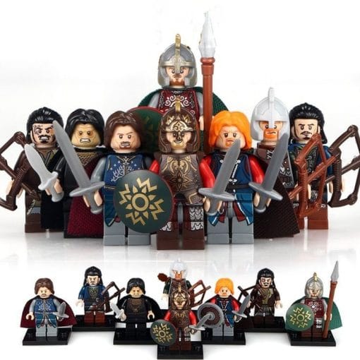 Lord the Rings Rohan Block Figures Set 8pcs